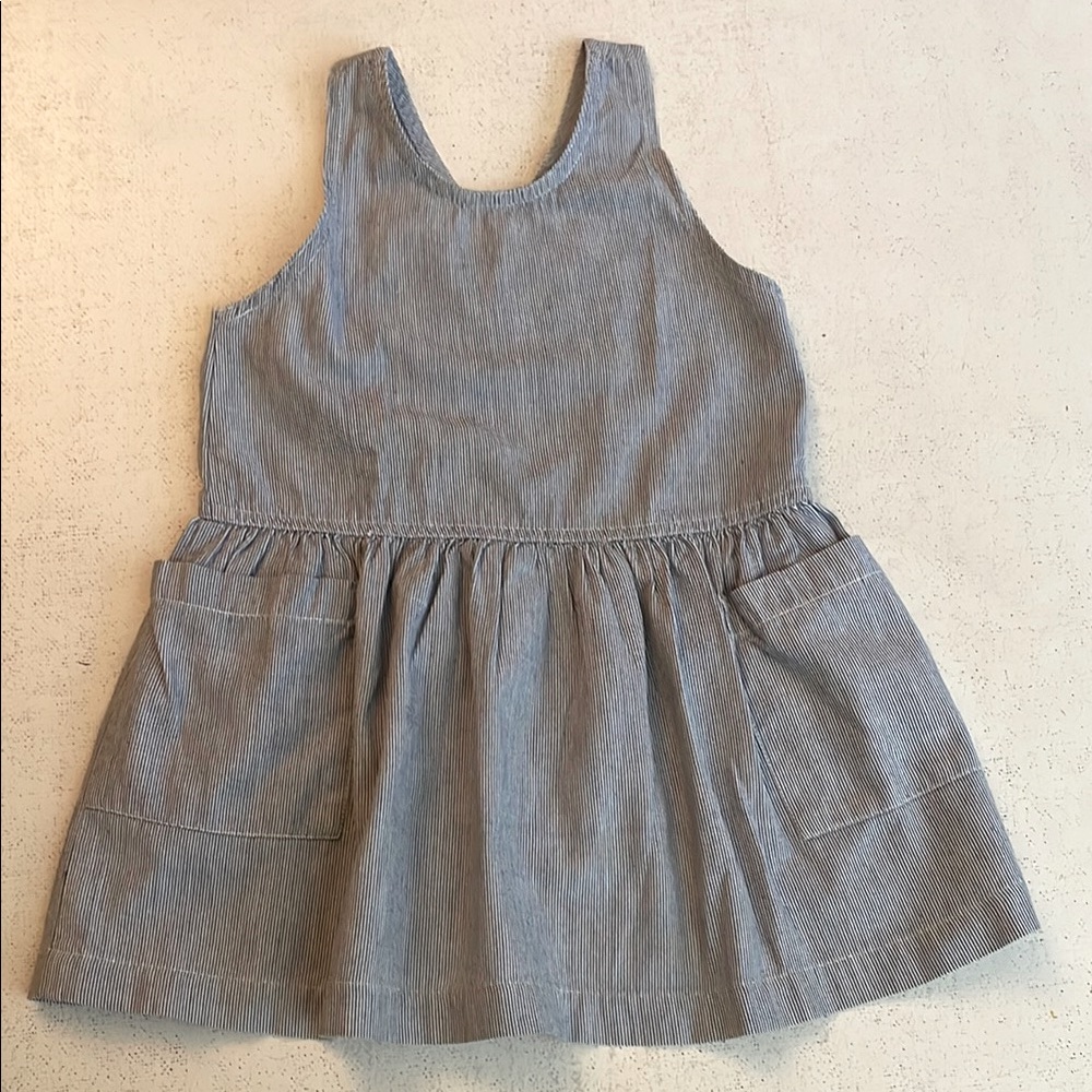 Gap Striped Blue Sleeveless Dress